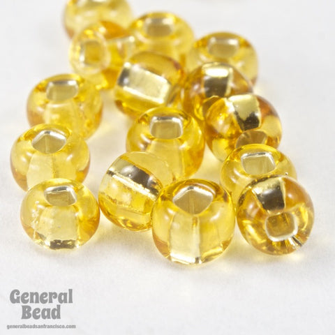 6/0 Silver Lined Gold Seed Bead (40 Gm, 1/2 Kilo) #CSB013-General Bead