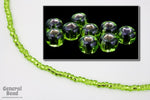 6/0 Silver Lined Lime Seed Bead (40 Gm, 1/2 Kilo) #CSB014-General Bead