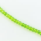8/0 Transparent Luster Peridot Czech Seed Bead (1/2 Kilo) #BL618