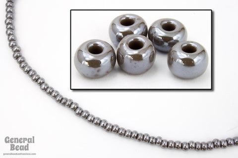 6/0 Opaque Luster Grey Seed Bead (40 Gm, 1/2 Kilo) #CSB027-General Bead