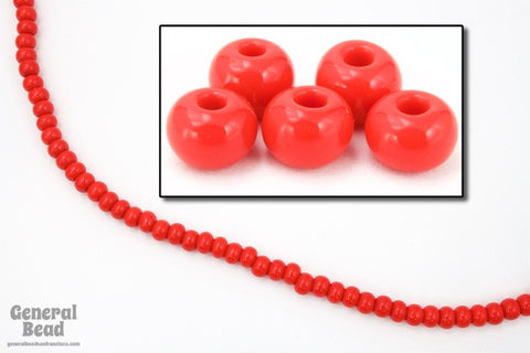 6/0 Opaque Red Seed Bead (40 Gm, 1/2 Kilo) #CSB030-General Bead