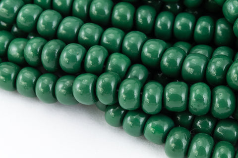 6/0 Opaque Forest Green Seed Bead (20 Gm, 1/2 Kilo) #CSB040-General Bead