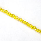 10/0 Transparent Yellow AB Czech Seed Bead (1/2 Kilo) Preciosa #81010