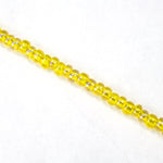 10/0 Transparent Yellow AB Czech Seed Bead (1/2 Kilo) Preciosa #81010