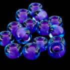 10/0 Purple Lined Aqua Czech Seed Bead (1/2 Kilo) #BL003
