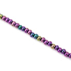 13/0 Metallic Purple Iris Czech Seed Bead (1/2 Kilo) #BL170