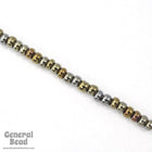 8/0 Metallic Brown Iris Seed Bead (20 Gm, 1/2 Kilo) #CSD075-General Bead