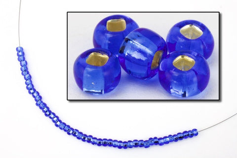 6/0 Silver Lined Sapphire Seed Bead (40 Gm, 1/2 Kilo) #CSB115-General Bead