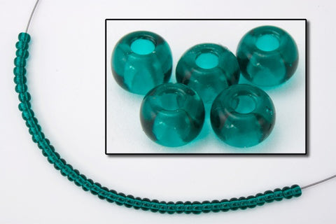 6/0 Transparent Blue Zircon Seed Bead (40 Gm, 1/2 Kilo) #CSB116-General Bead