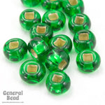 6/0 Silver Lined Green Seed Bead (40 gm, 1/2 Kilo) #CSB120-General Bead