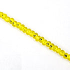 8/0 Silver Lined Yellow Czech Seed Bead (20 Gm, 1/2 Kilo) #CSD021-General Bead