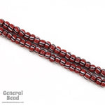 6/0 Opaque Mahogany Stripe Seed Bead (20 Gm, 1/2 Kilo) #CSB125-General Bead