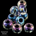 6/0 Black Lined Crystal AB Seed Bead (40 Gm, 1/2 Kilo) #CSB129-General Bead