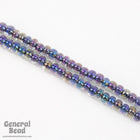 6/0 Black Lined Crystal AB Seed Bead (40 Gm, 1/2 Kilo) #CSB129-General Bead