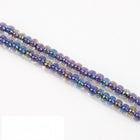 11/0 Black Lined Crystal AB Czech Seed Bead (1/2 Kilo) #BL649