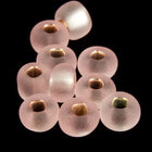 11/0 Matte Silver Lined Light Rose Czech Seed Bead (1/2 Kilo) #BL1169M