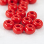 5/0 Opaque Chinese Red Czech Seed Bead (40 Gm, 1/2 Kilo) #CSA008-General Bead