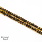 6/0 Jet Lined Topaz Seed Bead (40 Gm, 1/2 Kilo) #CSB137-General Bead