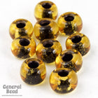 6/0 Jet Lined Topaz Seed Bead (40 Gm, 1/2 Kilo) #CSB137-General Bead