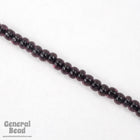 6/0 Jet Lined Amethyst Seed Bead (40 Gm, 1/2 Kilo) #CSB138-General Bead