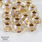 6/0 Matte Gold Lined Crystal AB Seed Bead (40 Gm, 1/2 Kilo) #CSB140-General Bead
