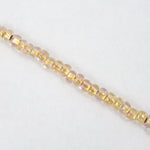 8/0 Gold Lined Crystal AB Czech Seed Bead (40 Gm, 1/2 Kilo) #CSD070-General Bead