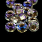 11/0 Gold Lined Crystal AB Czech Seed Bead (1/2 Kilo) Preciosa #68506