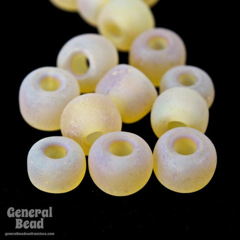 6/0 Matte Light Topaz AB Seed Bead (40 Gm, 1/2 Kilo) #CSB156-General Bead