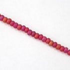 5/0 Matte Transparent Ruby AB Czech Seed Bead (20 Gm, 1/2 Kilo) #CSA095-General Bead