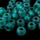 6/0 Matte Transparent Blue Zircon Seed Bead (40 Gm, 1/2 Kilo) #CSB170-General Bead
