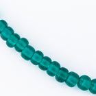 6/0 Matte Transparent Blue Zircon Seed Bead (40 Gm, 1/2 Kilo) #CSB170-General Bead