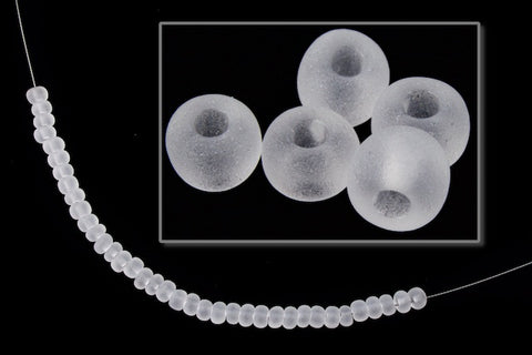 8/0 Matte Crystal Czech Seed Bead (20 Gm, 1/2 Kilo) #CSD176