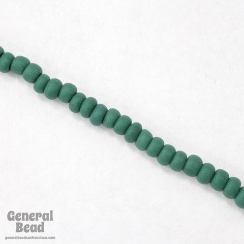 6/0 Matte Green Aqua Seed Bead (40 Gm, 1/2 Kilo) #CSB181-General Bead