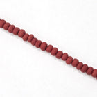 11/0 Matte Opaque Garnet Czech Seed Bead (1/2 Kilo) #BL108M