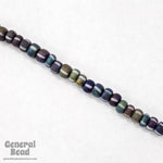 6/0 Matte Stripe Opaque Rainbow Seed Bead (10 Gm, 1/2 Kilo) #CSB185-General Bead