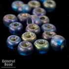 6/0 Matte Silver Lined Montana AB Seed Bead (20 Gm, 1/2 Kilo) #CSB197-General Bead