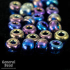 6/0 Metallic Aqua Iris Seed Bead (20 Gm 1/2 Kilo) #CSB198-General Bead