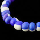 6/0 Matte Blue/White Seed Bead (20 Gm, 1/2 Kilo) #CSB202-General Bead