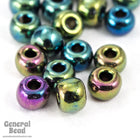 6/0 Metallic Green Iris Seed Bead (20 Gm, 1/2 Kilo) #CSB311-General Bead