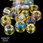 6/0 Transparent Light Topaz AB Seed Bead (40 Gm, 1/2 Kilo) #CSB211-General Bead