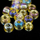 8/0 Transparent Light Topaz AB Czech Seed Bead (1/2 Kilo) #BL055