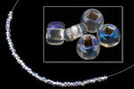 6/0 Silver Lined Crystal AB Seed Bead (40 Gm, 1/2 Kilo) #CSB213-General Bead