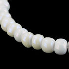 10/0 Luster White AB Czech Seed Bead (1/2 Kilo) #BL463