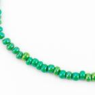 11/0 Opaque Green AB Czech Seed Bead (1/2 Kilo) #BL443