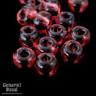 6/0 Transparent Dark Rose Seed Bead (40 Gm, 1/2 Kilo) #CSB231-General Bead