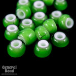 6/0 White Heart Green Seed Bead (20 Gm, 1/2 Kilo) #CSB237-General Bead