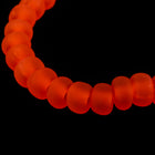 6/0 Matte Transparent Orange Seed Bead (20 Gm, 1/2 Kilo) #CSB241-General Bead