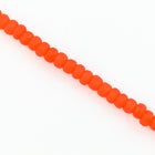 6/0 Matte Transparent Orange Seed Bead (20 Gm, 1/2 Kilo) #CSB241-General Bead
