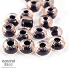 6/0 Jet Lined Rose Seed Bead (20 Gm, 1/2 Kilo) #CSB267-General Bead