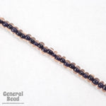 6/0 Jet Lined Rose Seed Bead (20 Gm, 1/2 Kilo) #CSB267-General Bead
